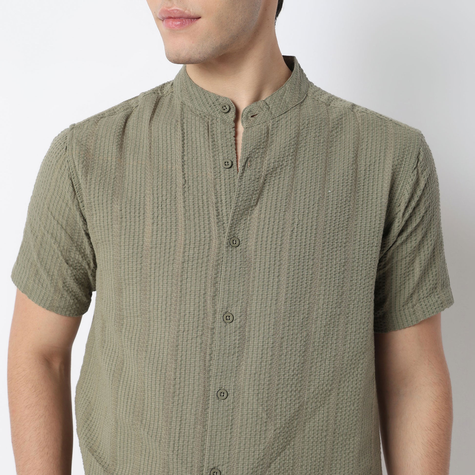 Structured Yarn Dyed Shirt