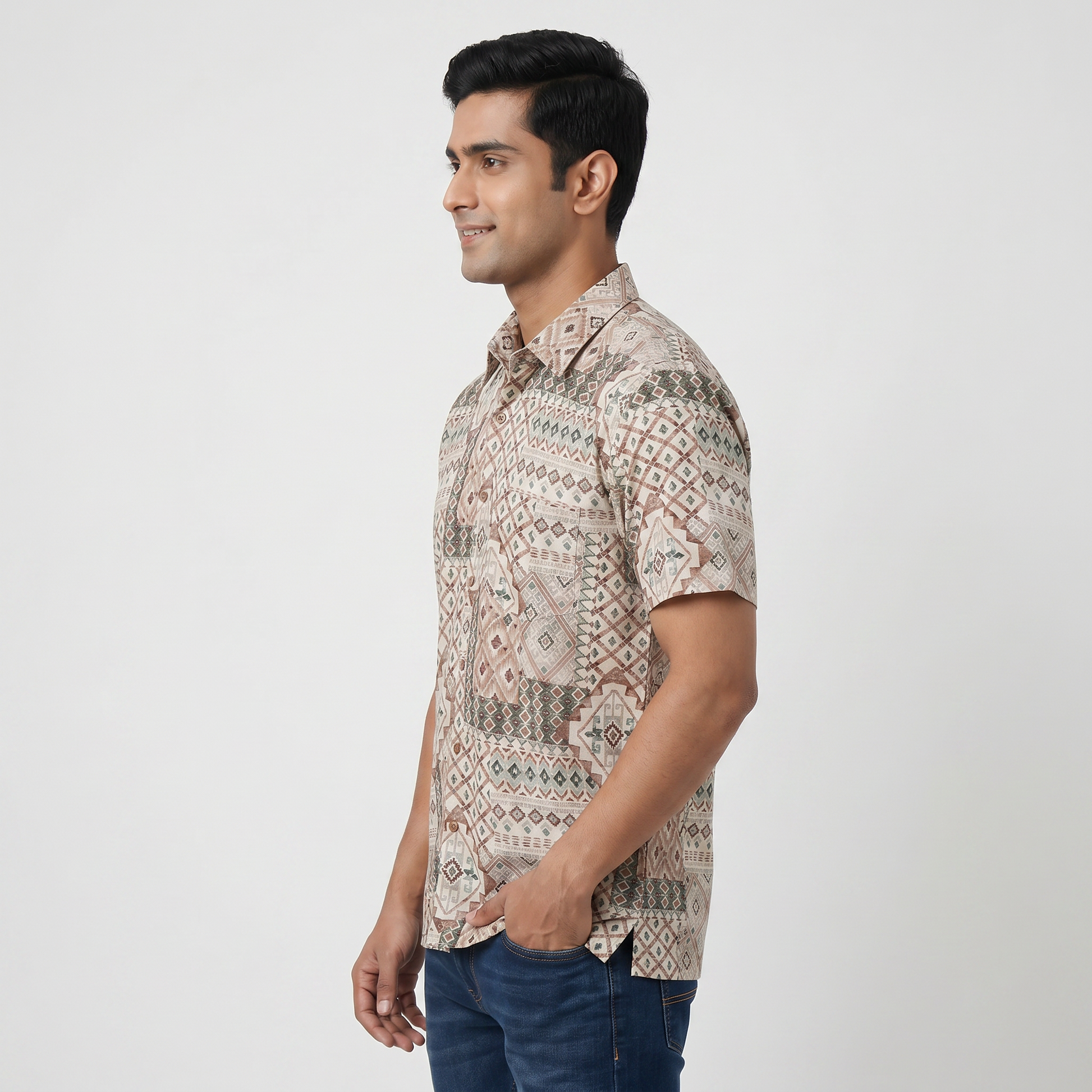 Printed Straight Shirt