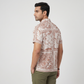 Cotton Printed Straight Shirt