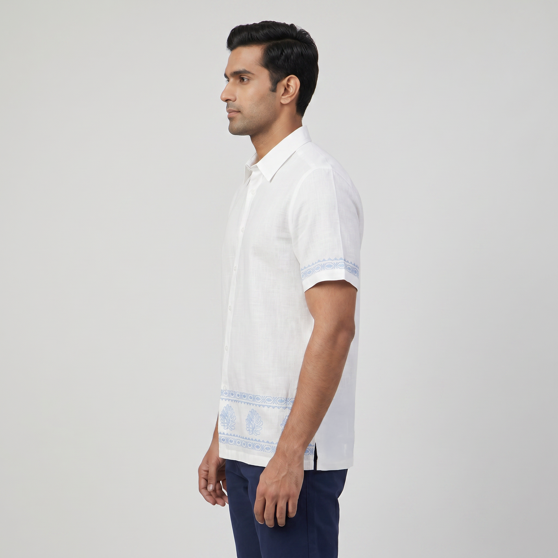 Cotton Embroidered Shirt