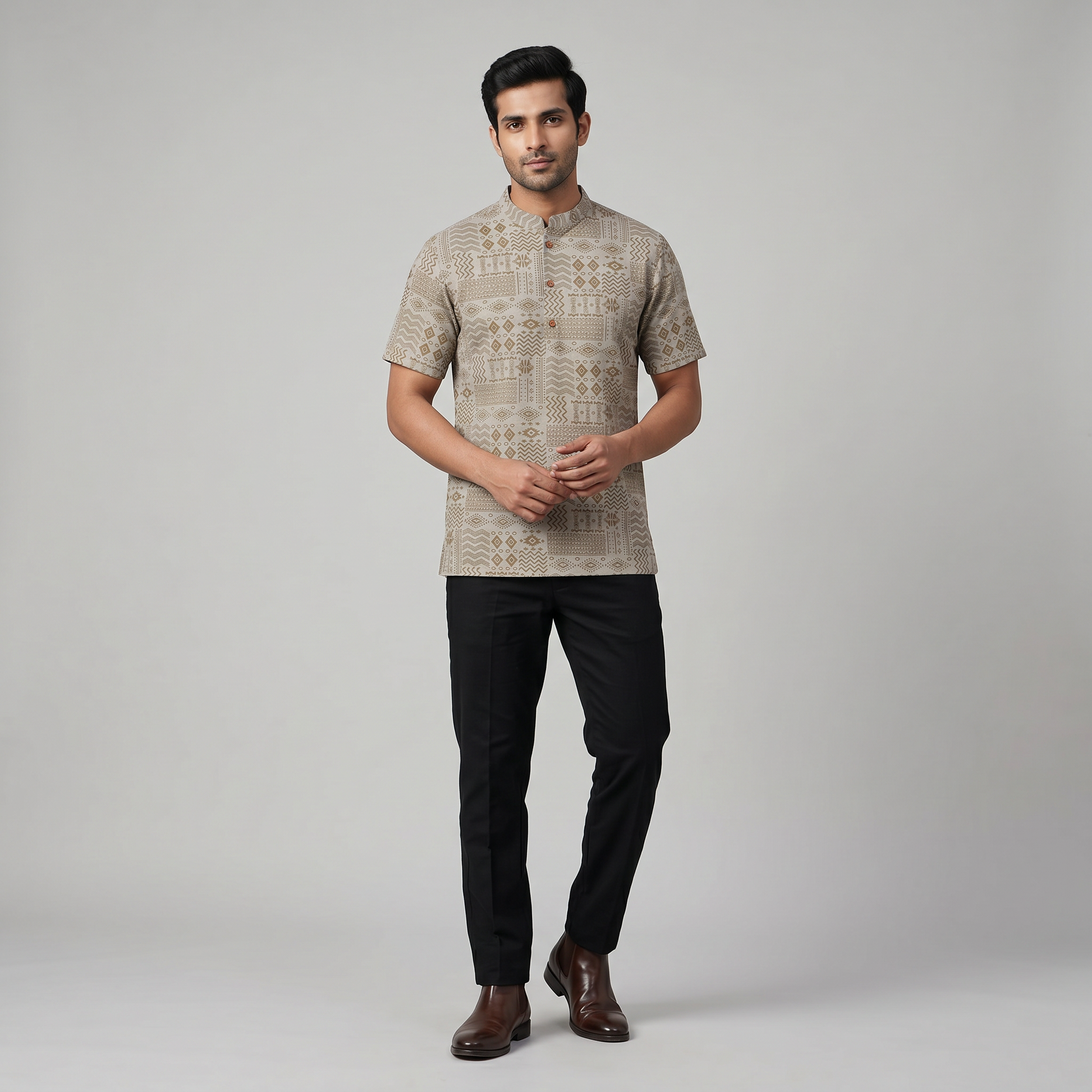 Cotton Printed Short Kurta