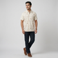 Cotton Embroidered Straight Shirt
