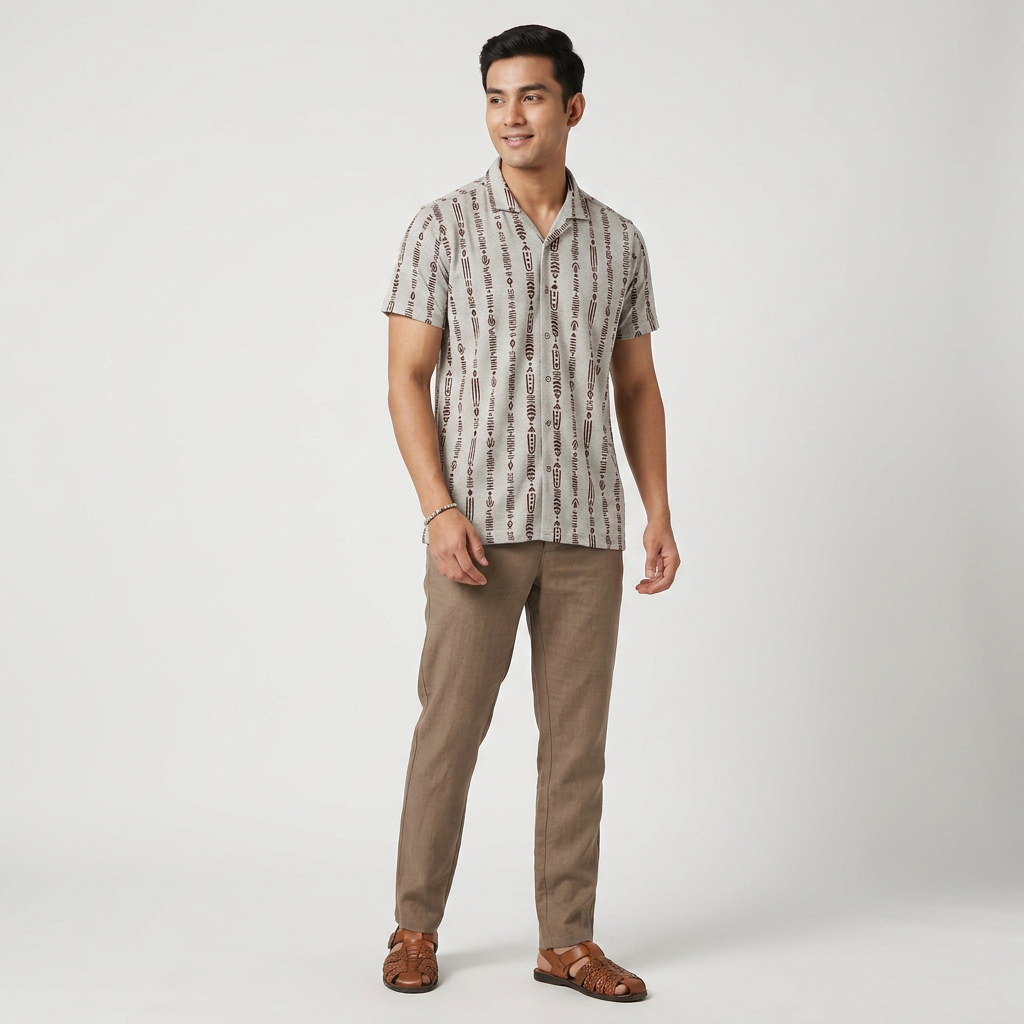 Jacquard Straight Shirt