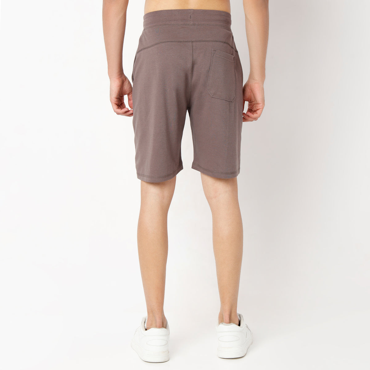 Solid Knee Length Shorts