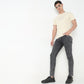Comfort Fit Solid Mid Rise Jeans