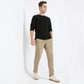 Skinny Fit Solid Mid Rise Chinos