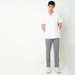 Regular Fit Solid Mid Rise Chinos