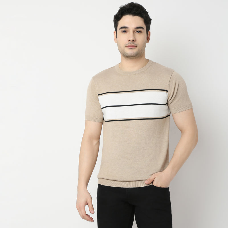 Regular Fit Striped T-Shirt