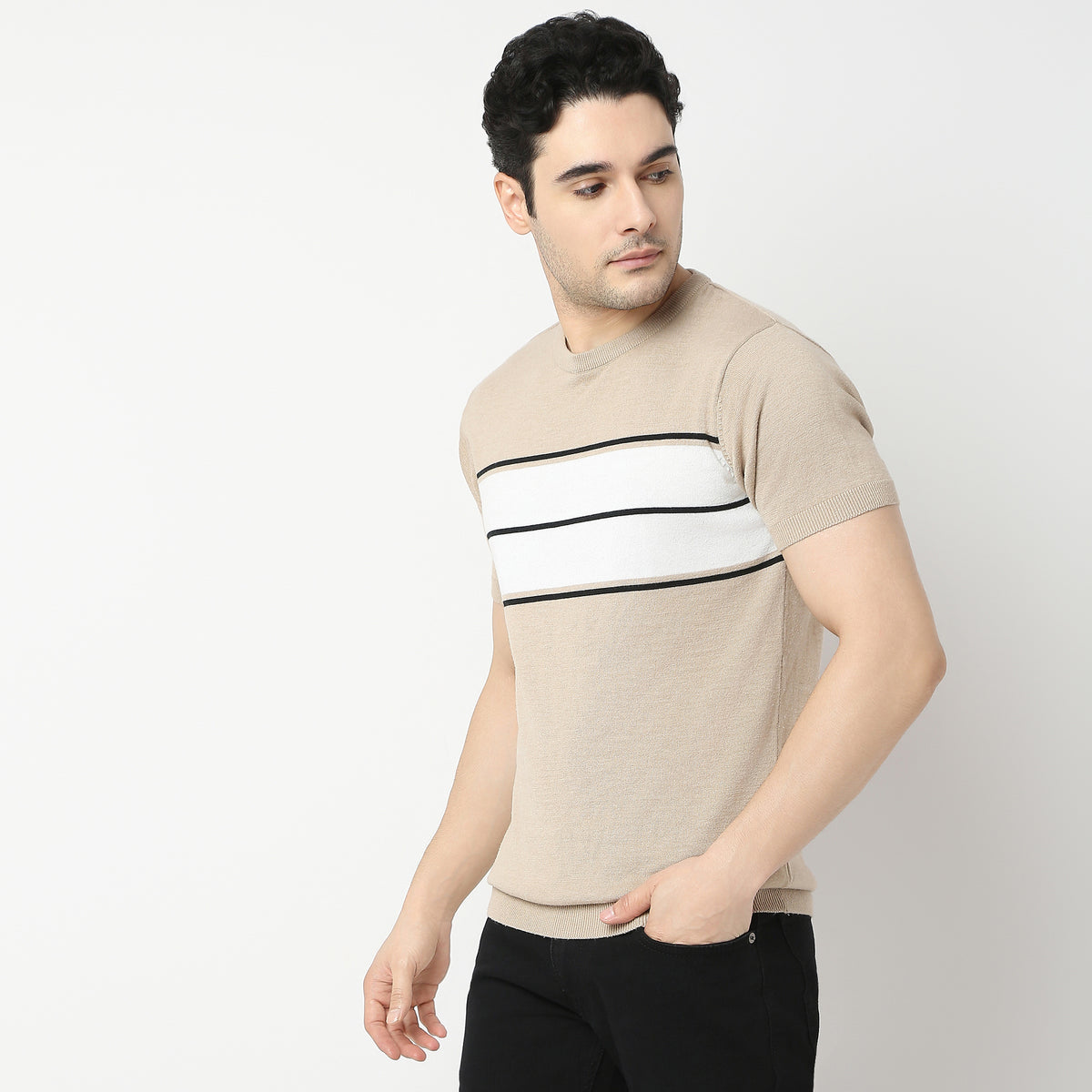 Regular Fit Striped T-Shirt