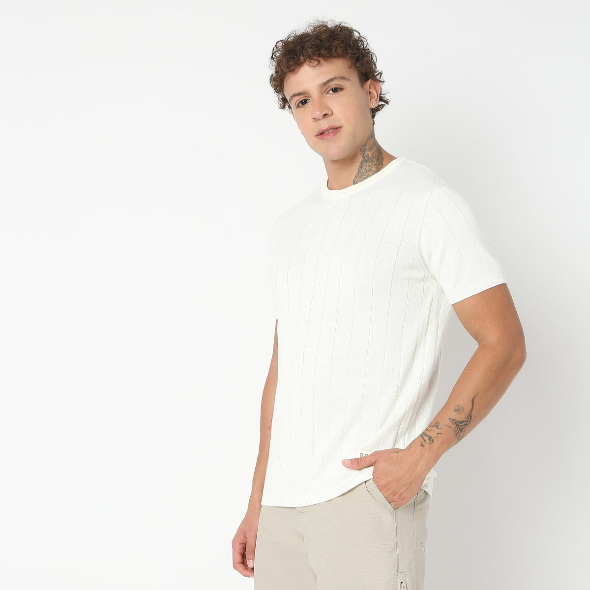 Regular Fit Structured T-Shirt