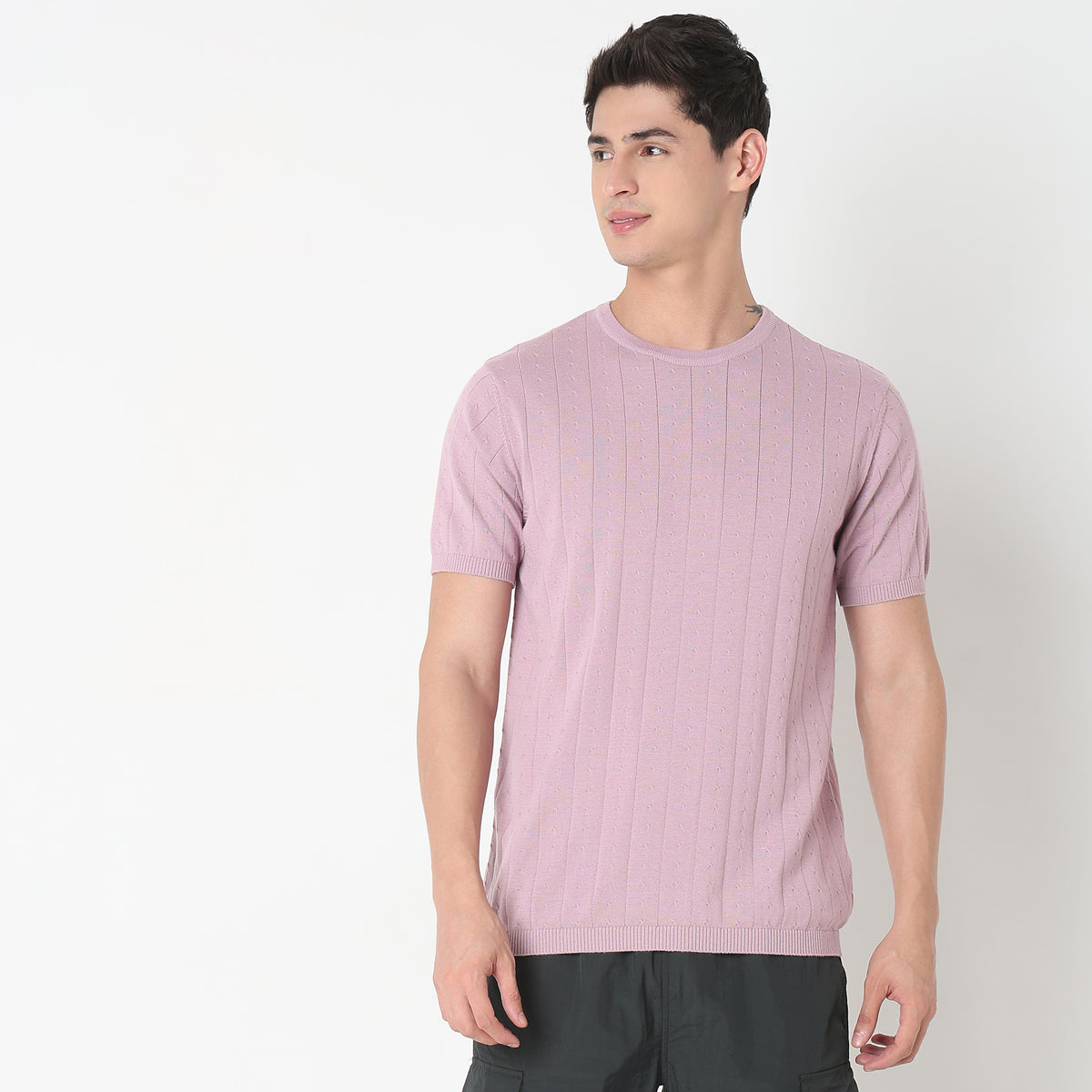 Regular Fit Structured T-Shirt