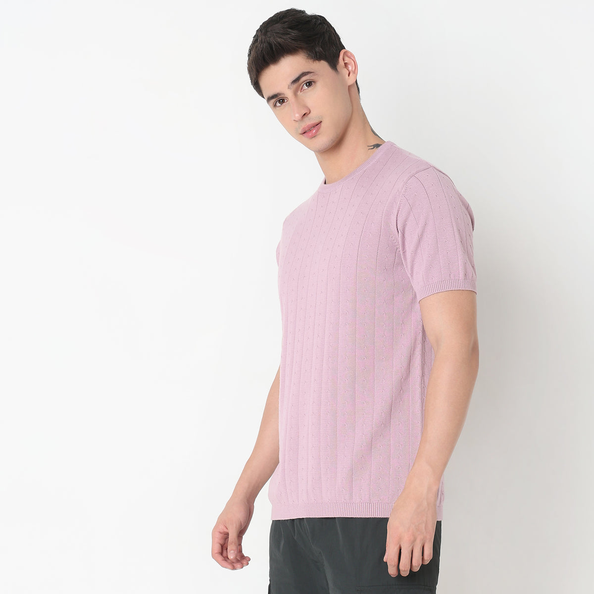 Regular Fit Structured T-Shirt