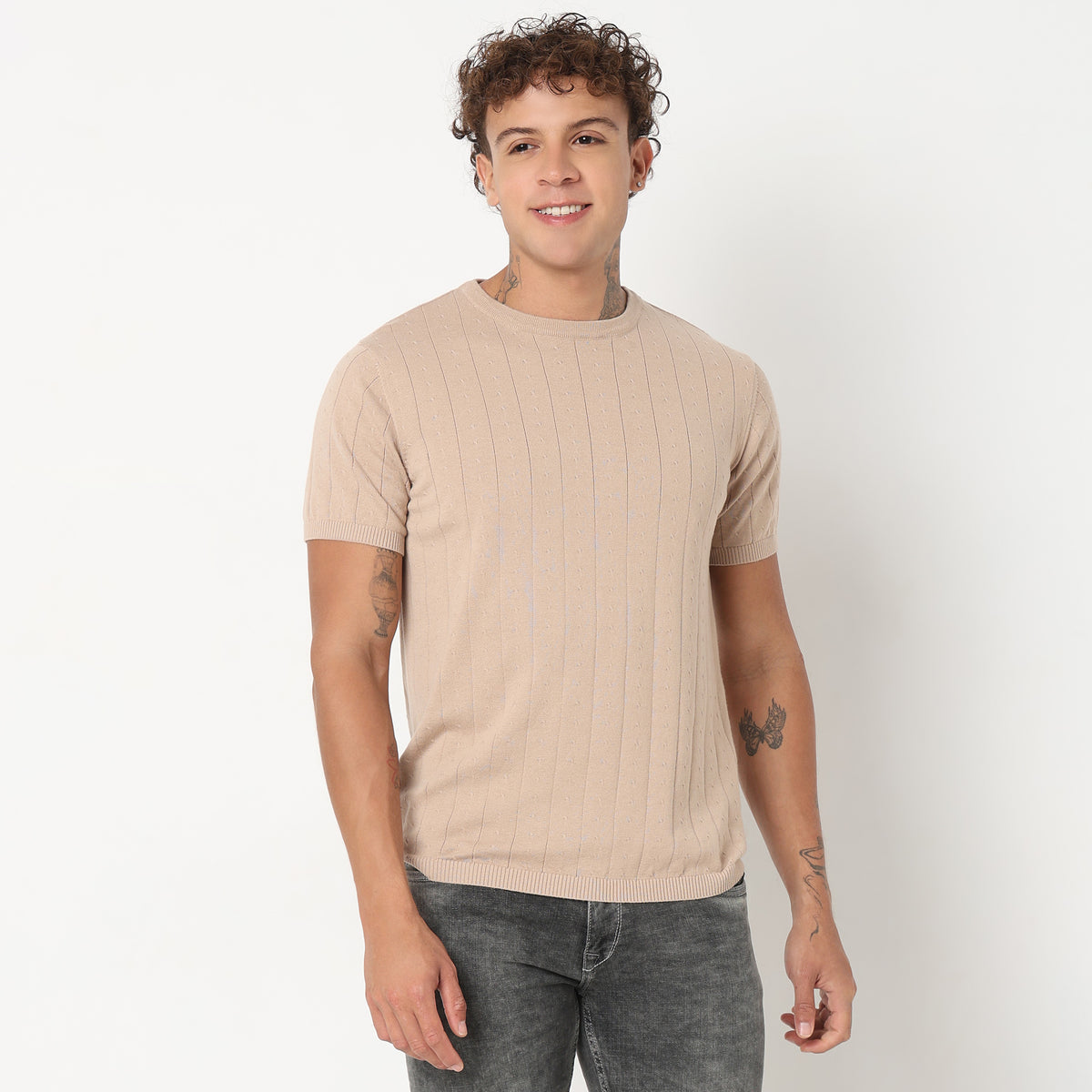 Regular Fit Structured T-Shirt