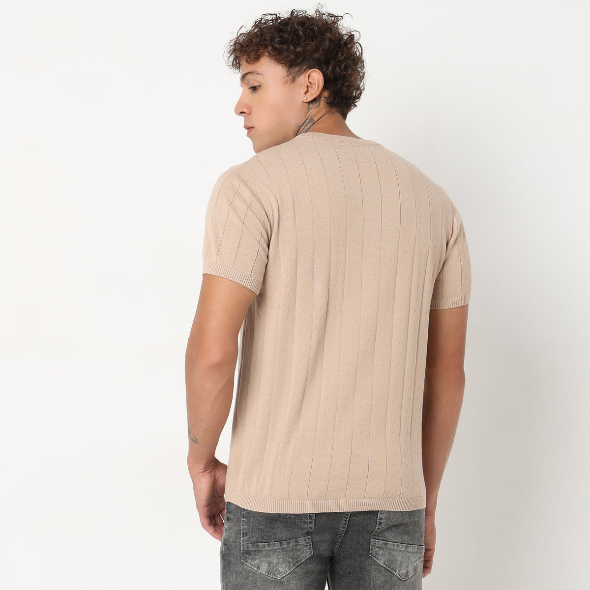 Regular Fit Structured T-Shirt