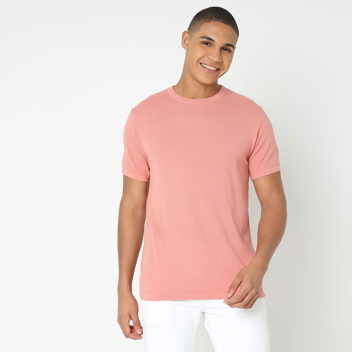 Regular Fit Structured T-Shirt