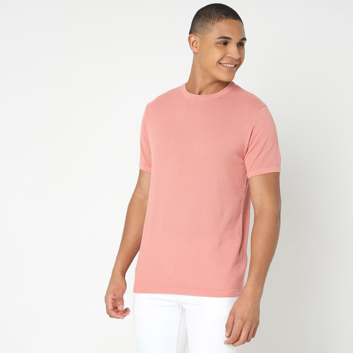 Regular Fit Structured T-Shirt