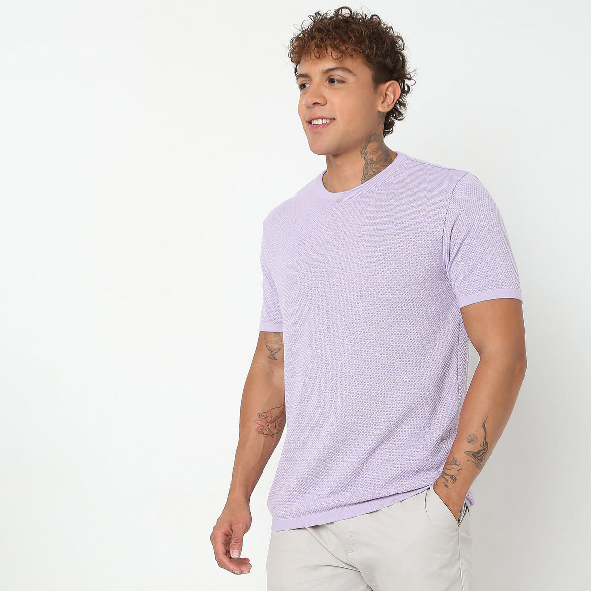 Regular Fit Structured T-Shirt