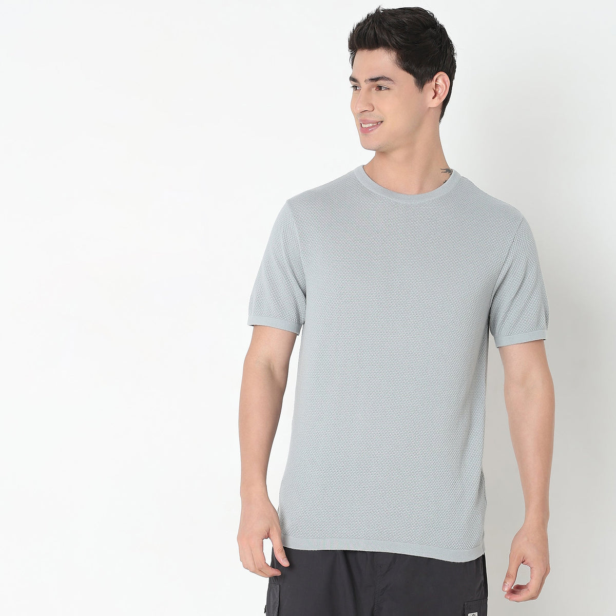 Regular Fit Structured T-Shirt