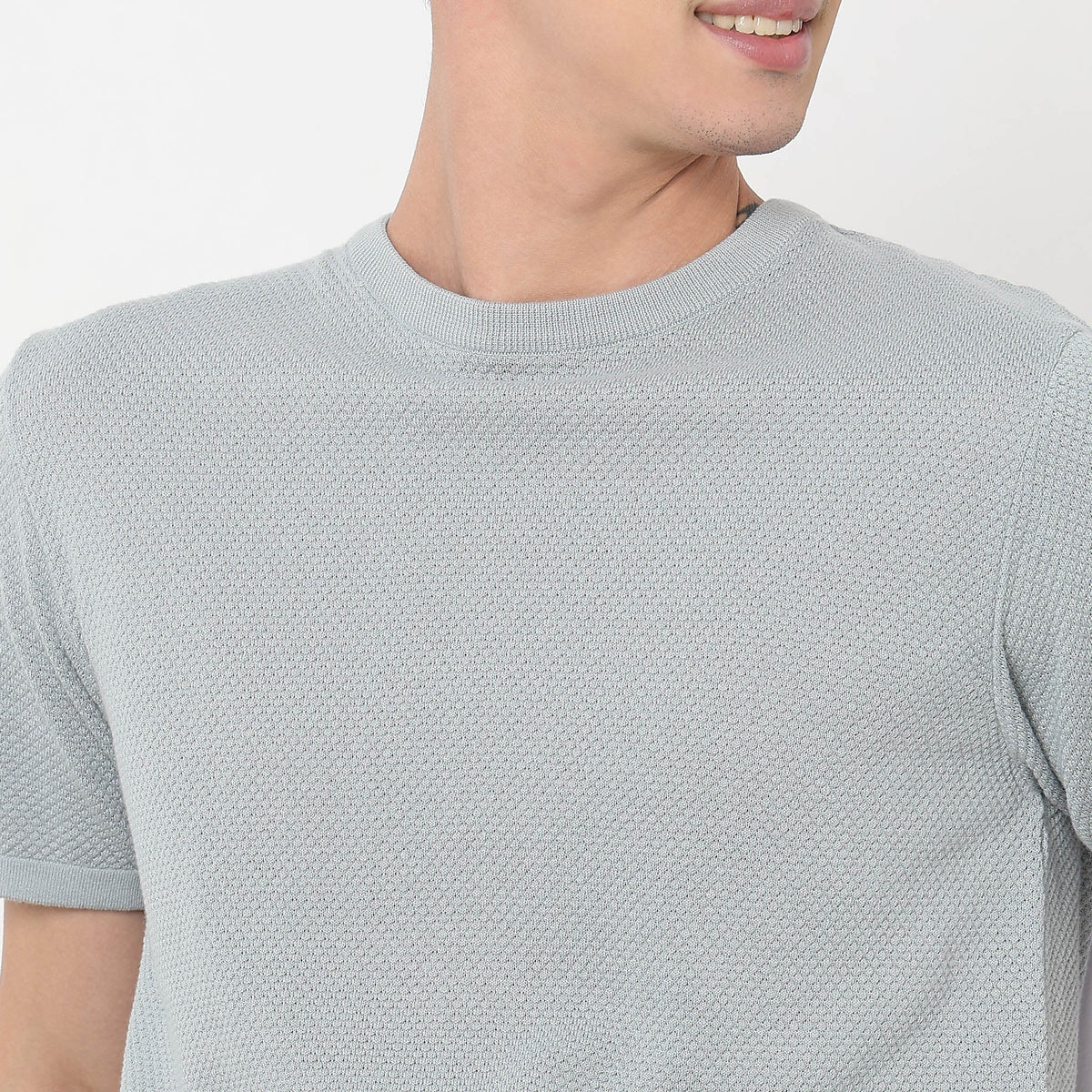 Regular Fit Structured T-Shirt