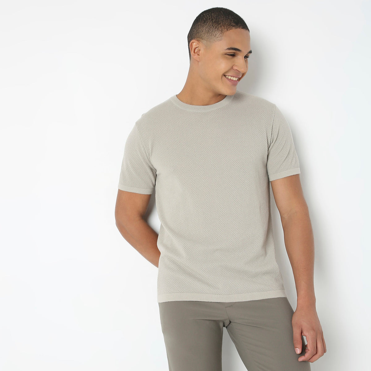 Regular Fit Structured T-Shirt