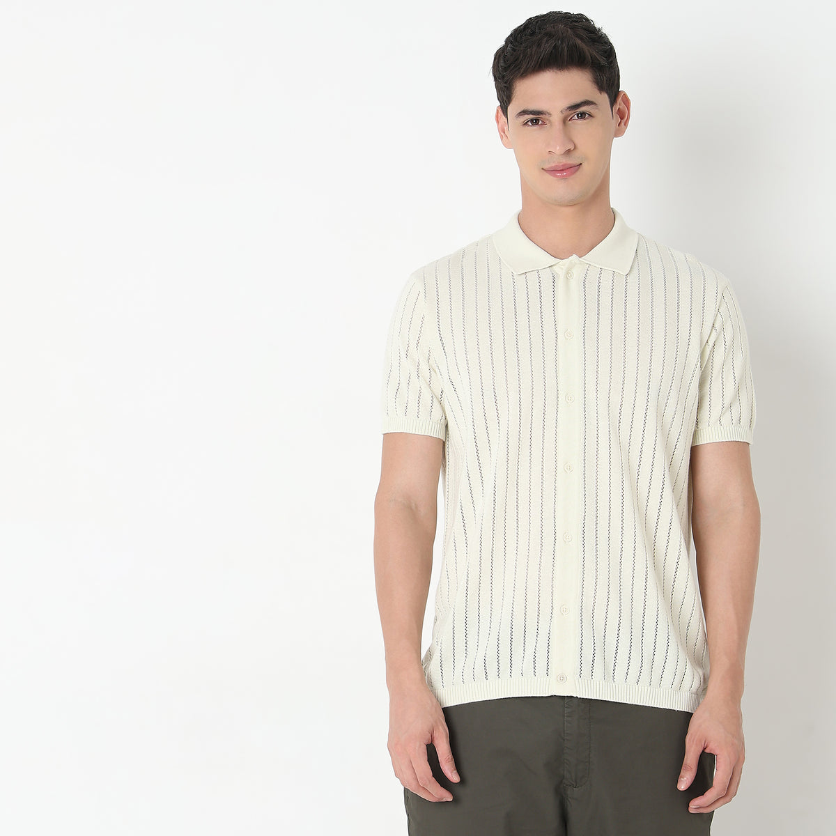 Regular Fit Structured T-Shirt