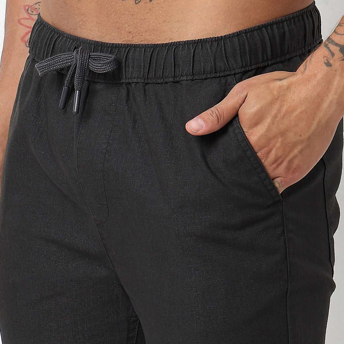 Regular Fit Solid Mid Rise Lounge Pants