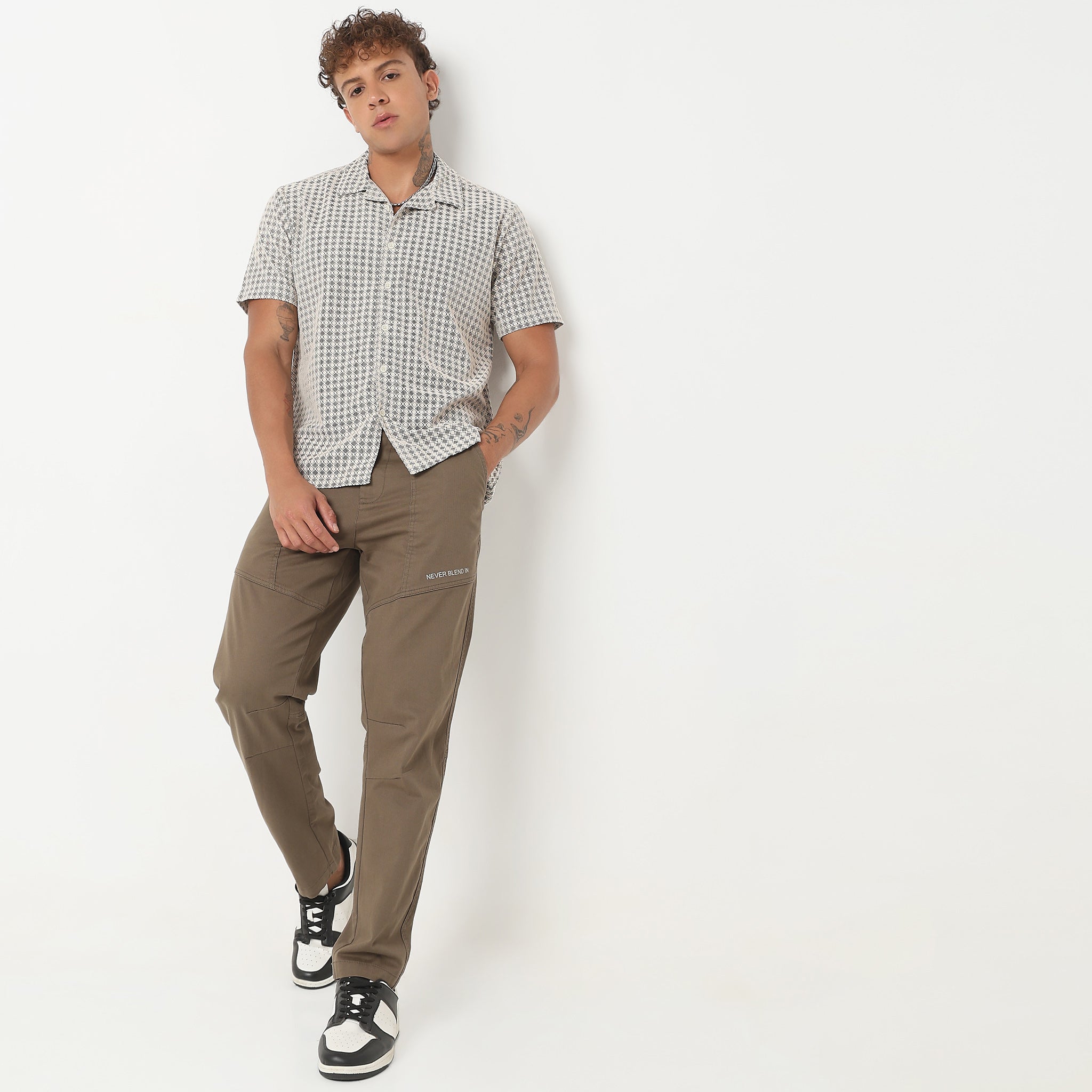 [INSTANTFUNK] COTTON LINE PANTS /追跡付 INSTANTFUNK] COTTON LINE PANTS /追跡付 (INSTANTFUNK/パンツ
