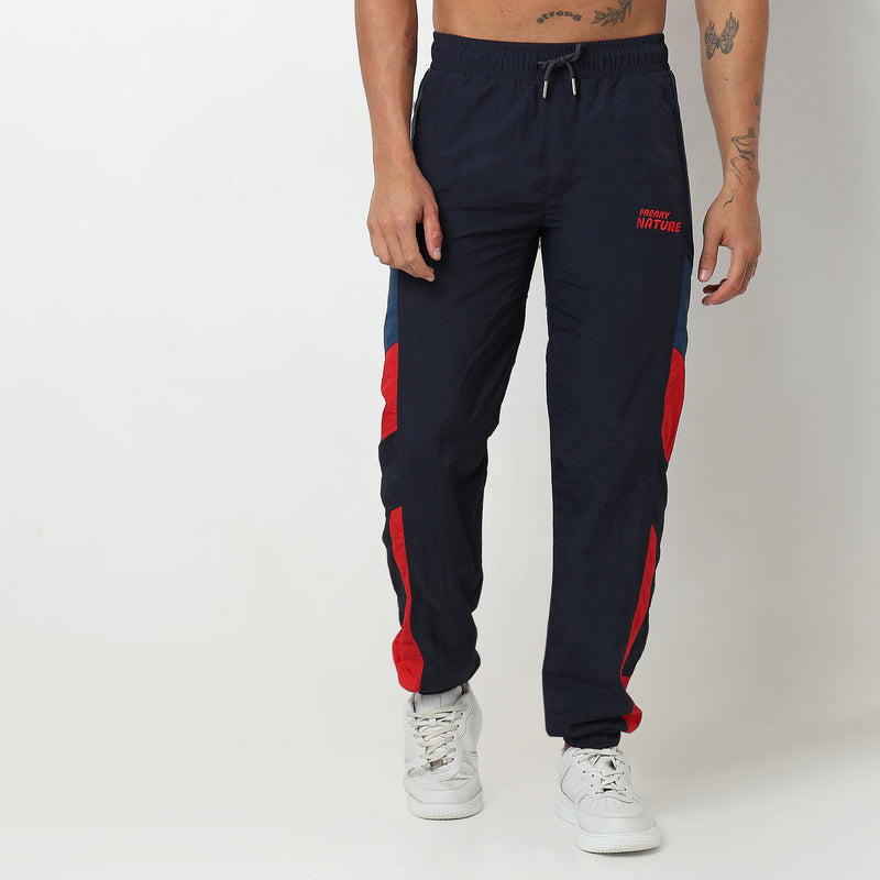 Oversize Solid Mid Rise Joggers