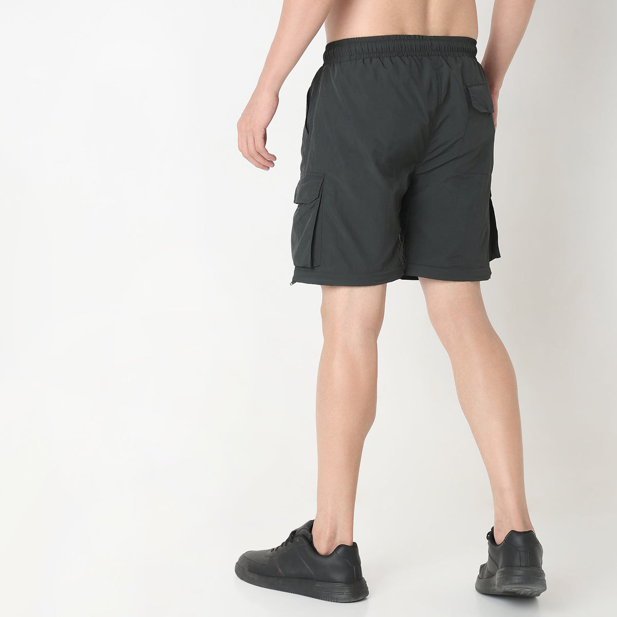 Oversize Solid Mid Rise Joggers