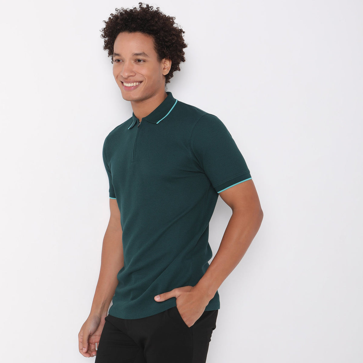 Regular Fit Structured Polo T-Shirt