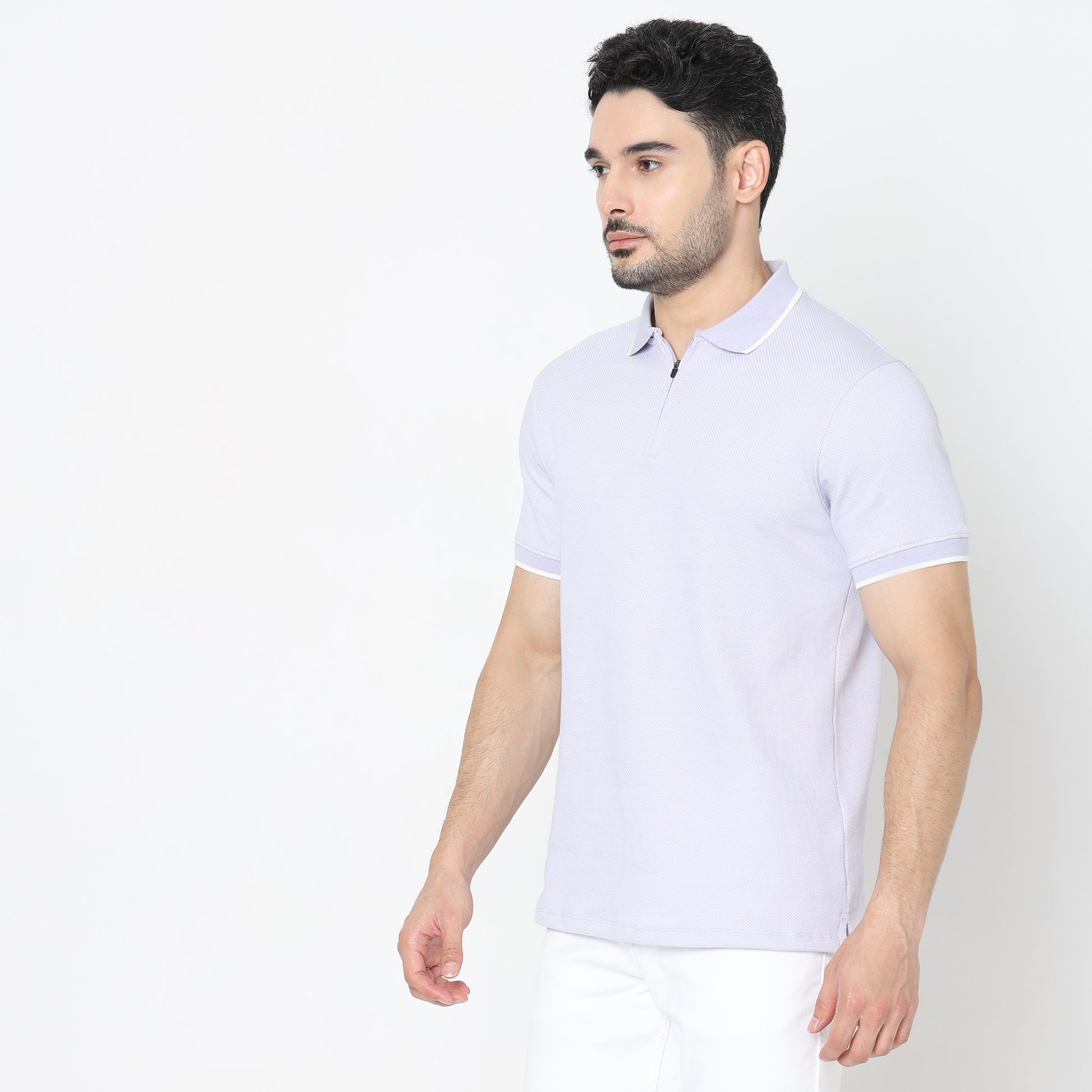 Buy Regular Fit Structured Polo T-Shirt – Style Union