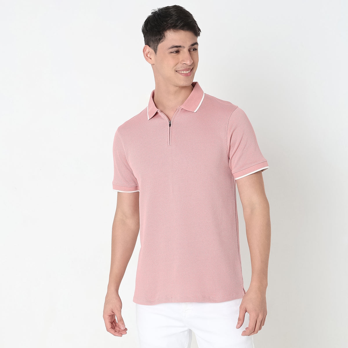 Regular Fit Structured Polo T-Shirt