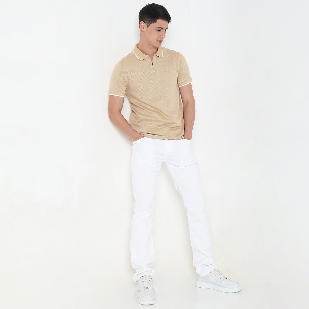 Regular Fit Structured Polo T-Shirt