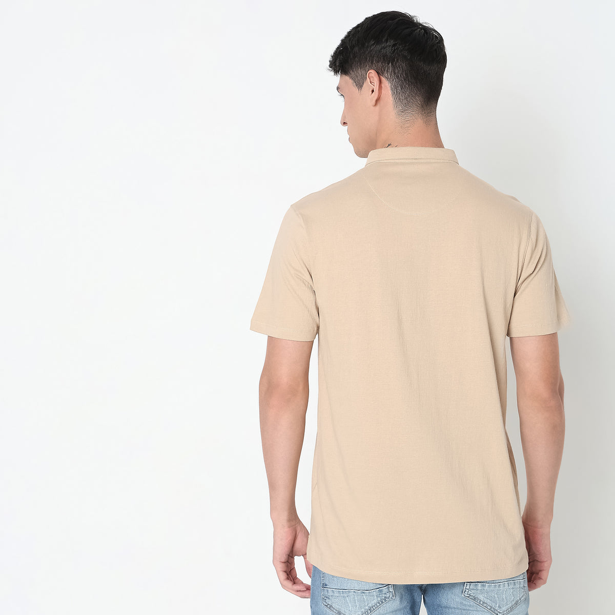 Regular Fit Structured Polo T-Shirt