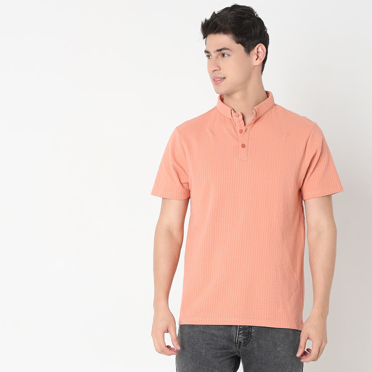 Regular Fit Structured Polo T-Shirt