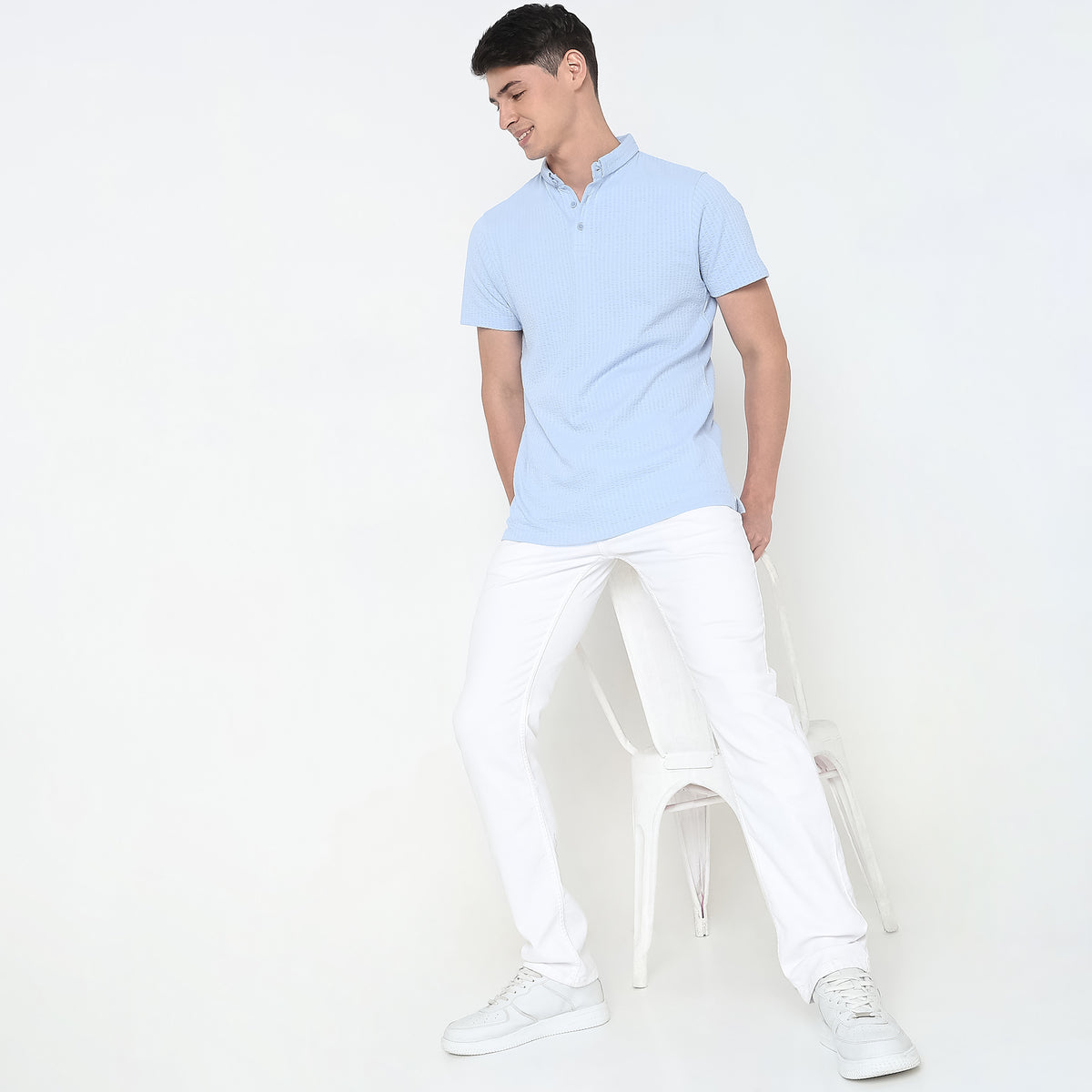 Regular Fit Structured Polo T-Shirt