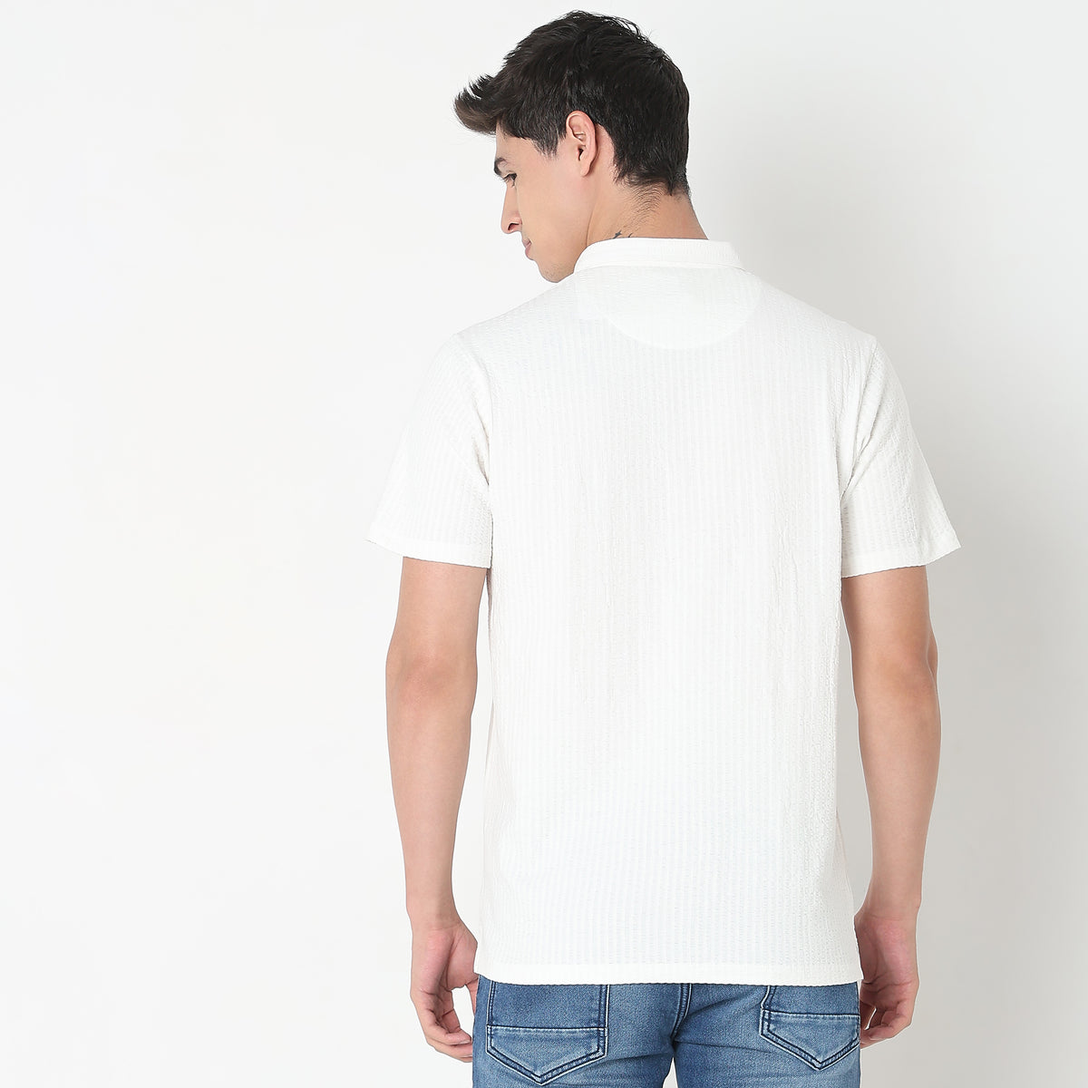 Regular Fit Structured Polo T-Shirt