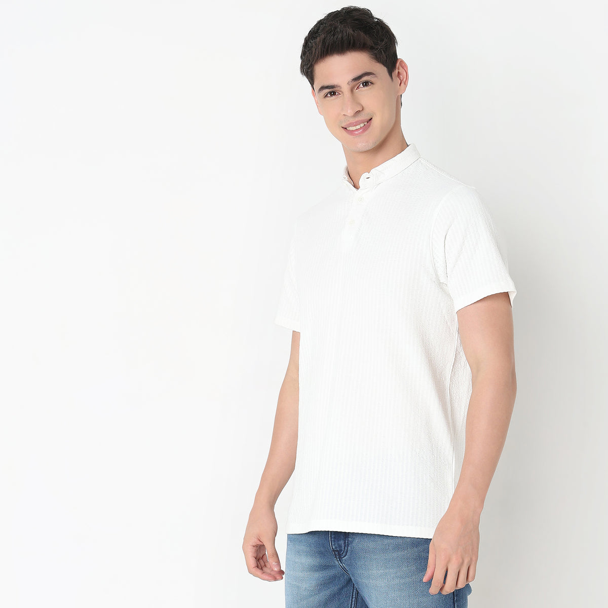 Regular Fit Structured Polo T-Shirt