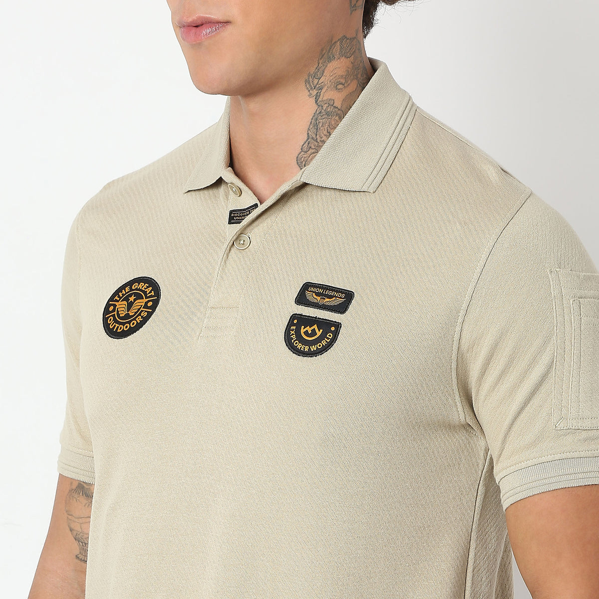 Regular Fit Solid Polo T-Shirt