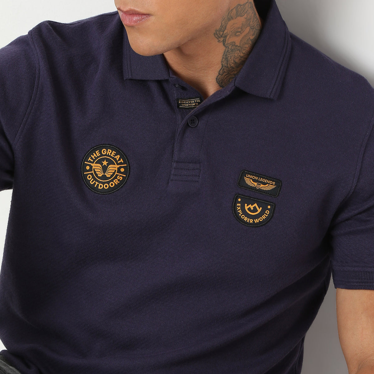 Regular Fit Solid Polo T-Shirt