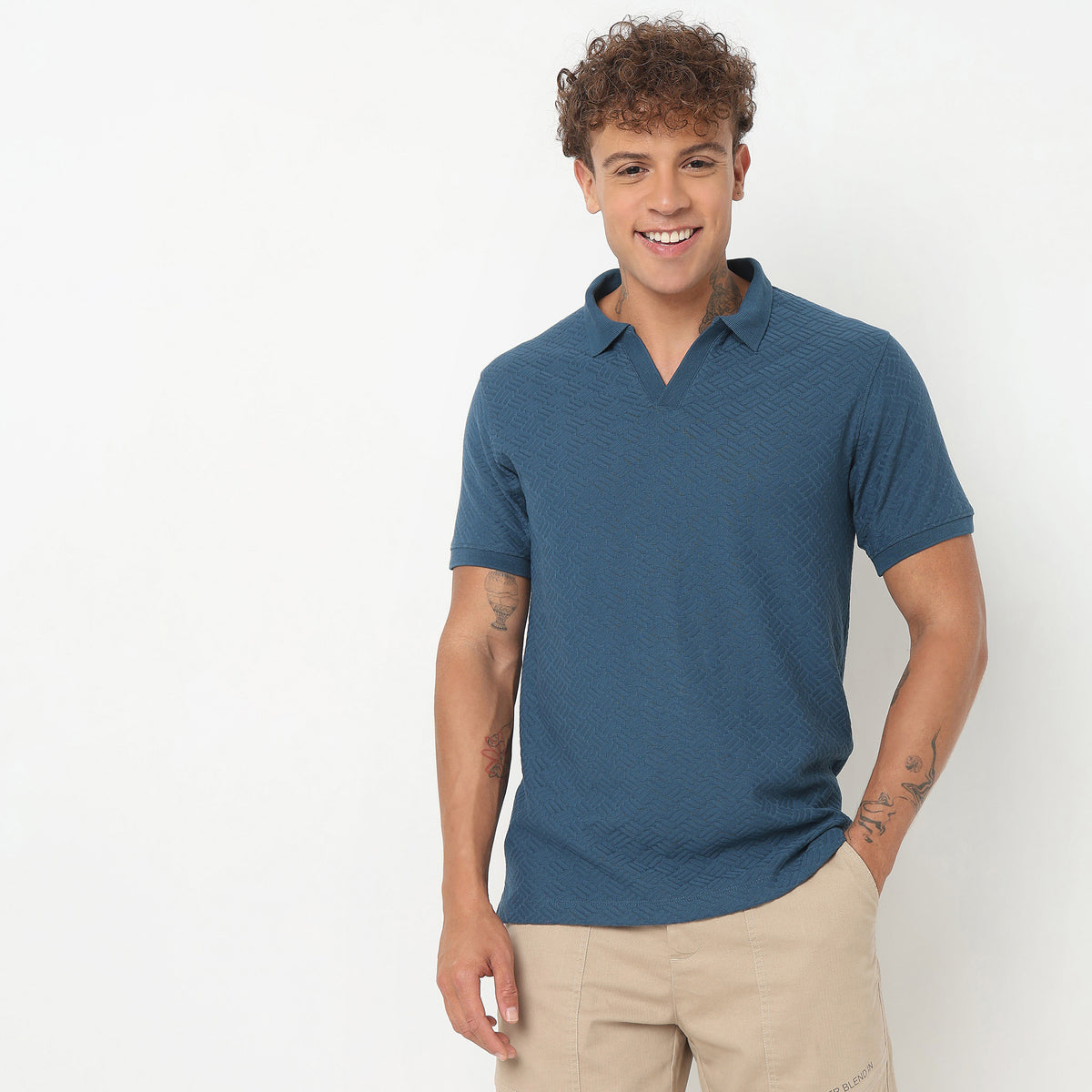 Regular Fit Structured Polo T-Shirt