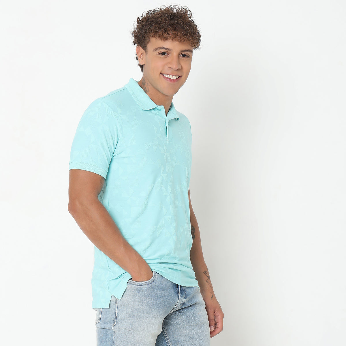 Regular Fit Structured Polo T-Shirt