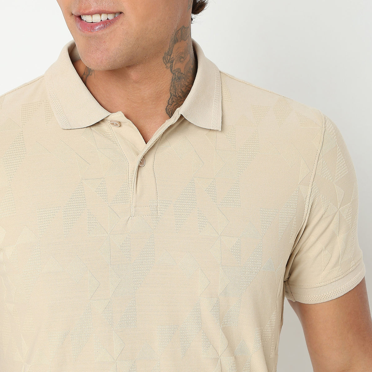 Regular Fit Structured Polo T-Shirt