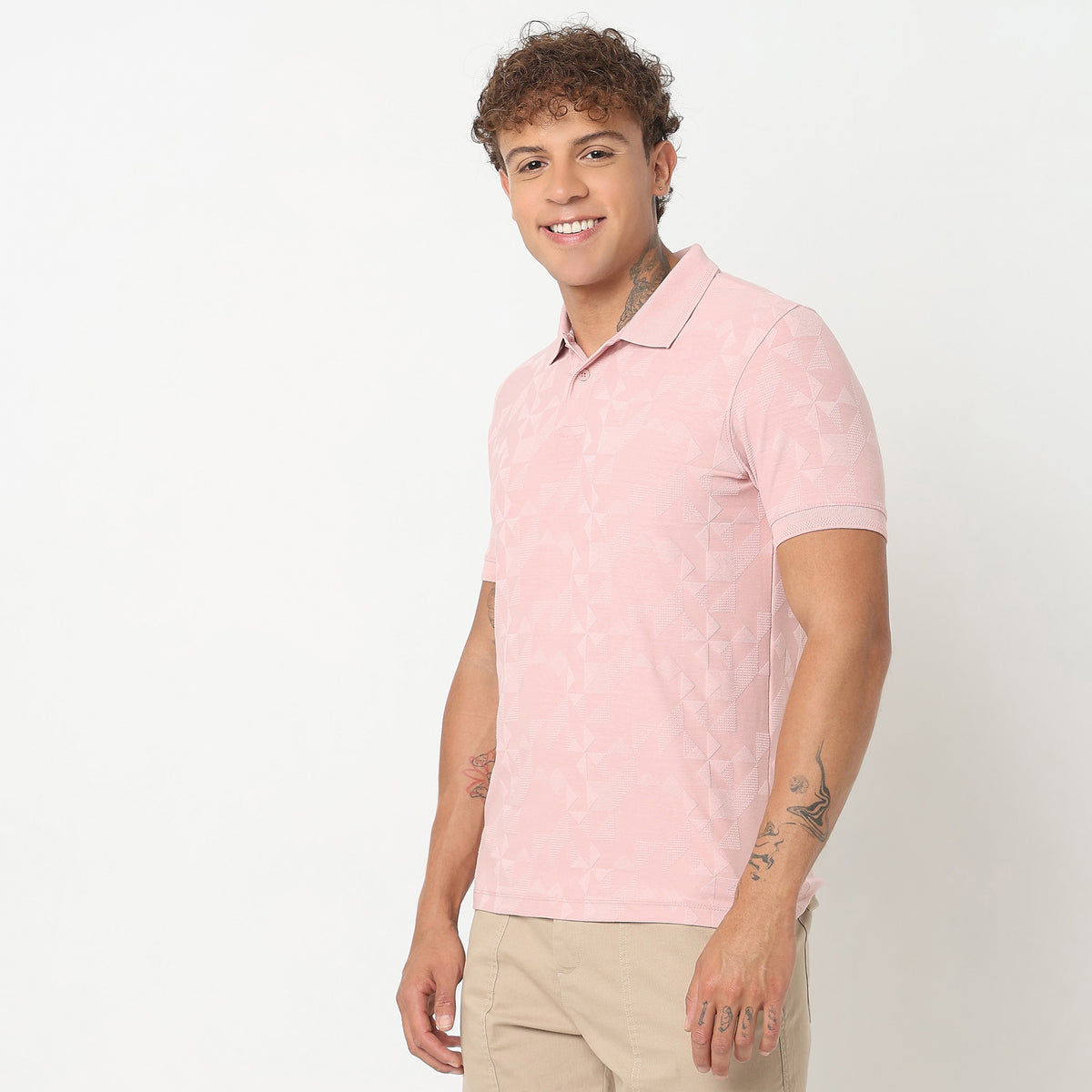 Regular Fit Structured Polo T-Shirt