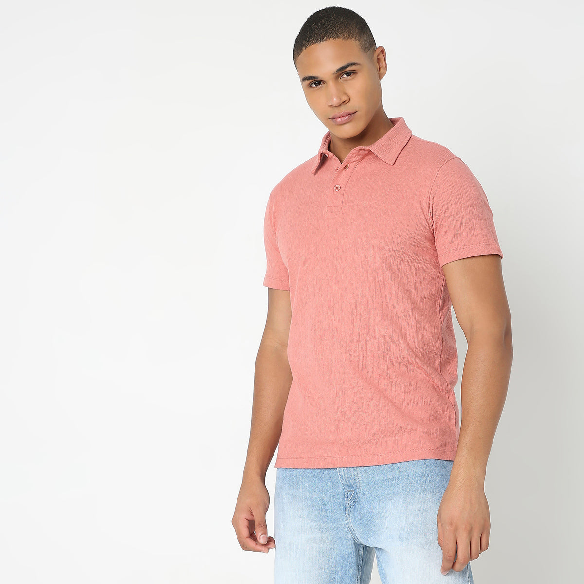 Regular Fit Structured Polo T-Shirt