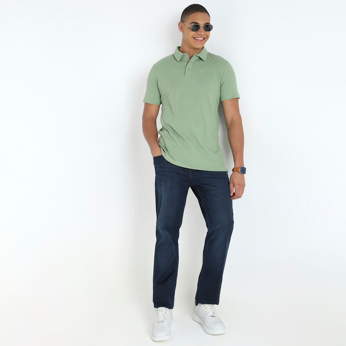 Regular Fit Structured Polo T-Shirt