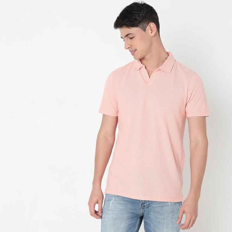 Regular Fit Structured Polo T-Shirt