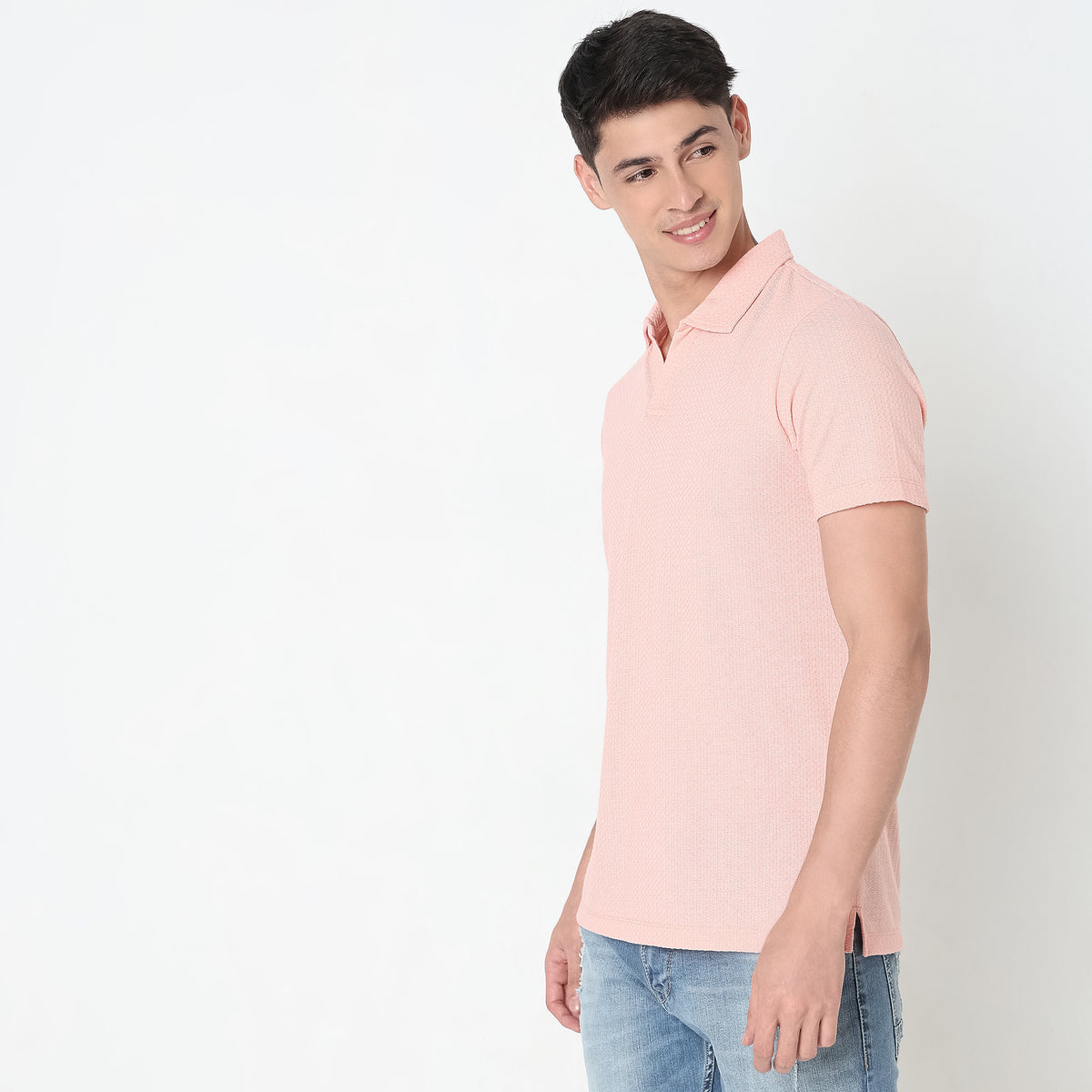 Regular Fit Structured Polo T-Shirt