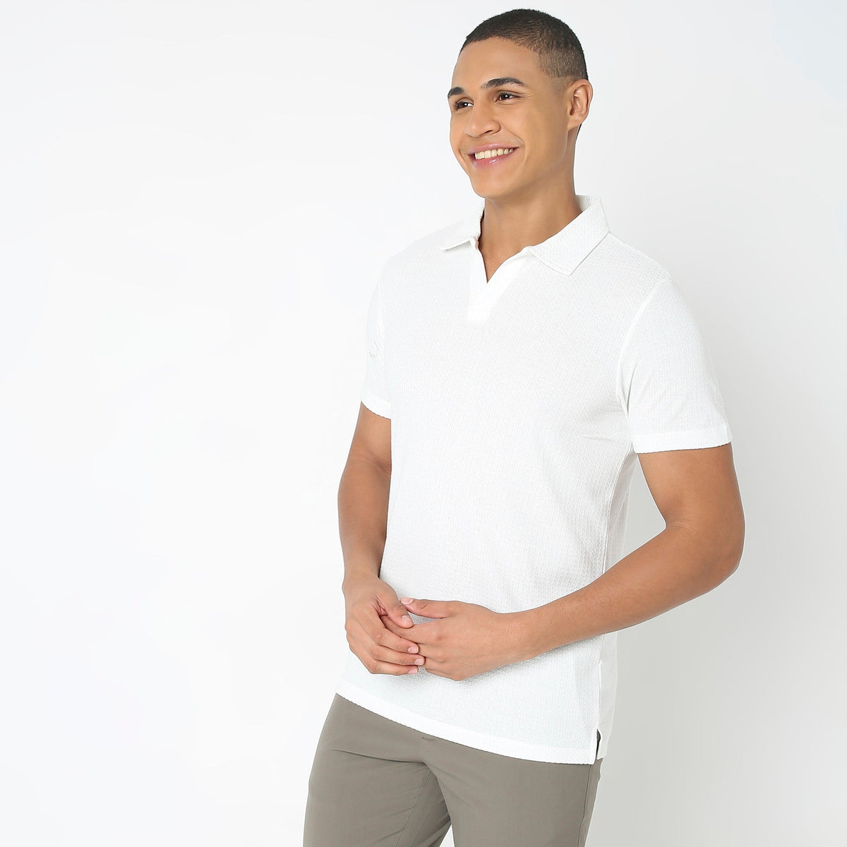 Regular Fit Structured Polo T-Shirt