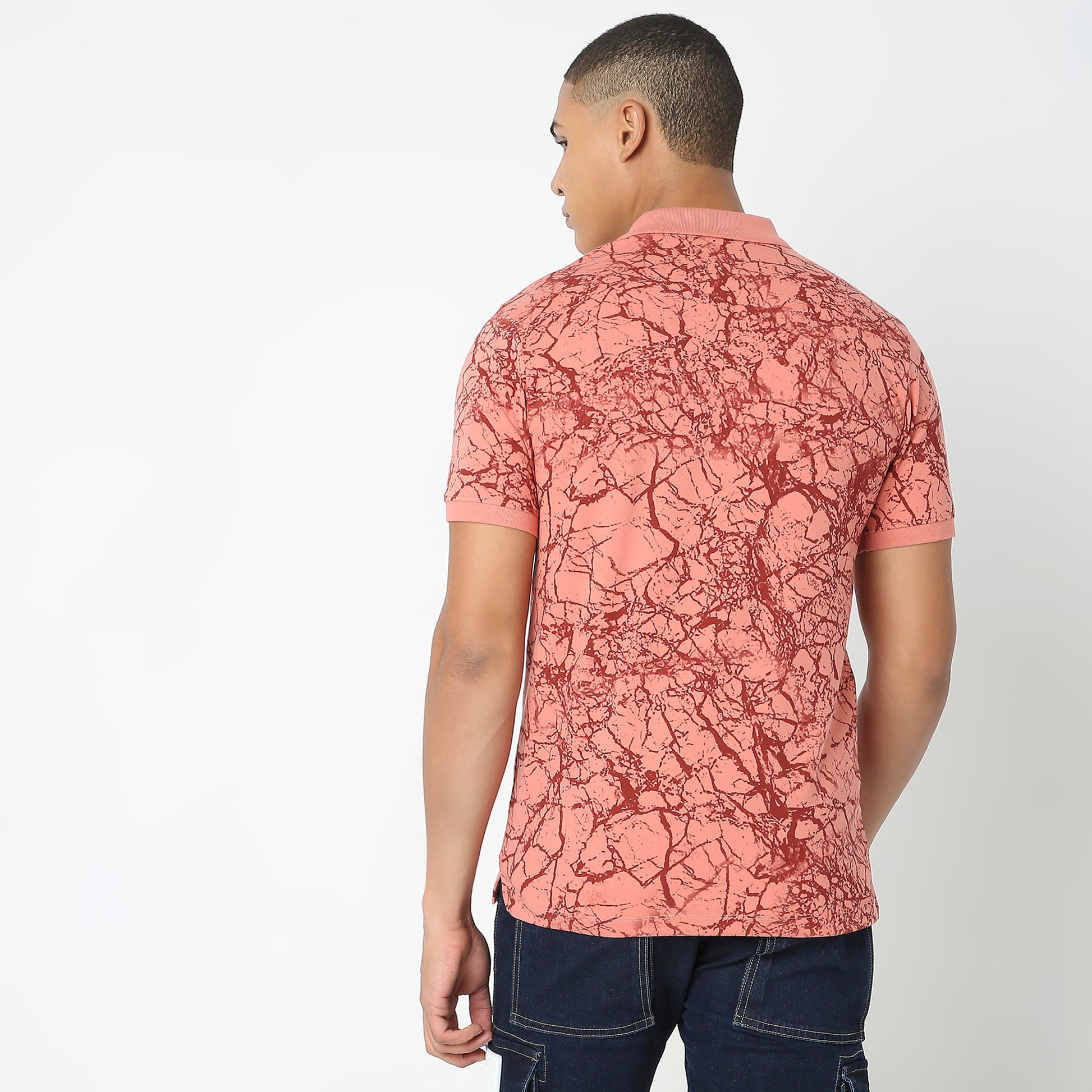 Regular Fit Printed Polo T-Shirt